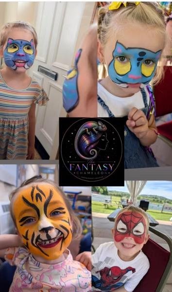 Professional face painting by The Fantasy Chameleon